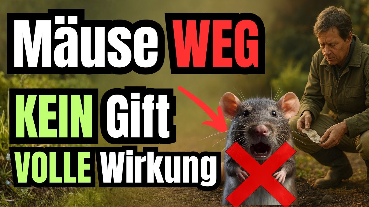 🐭 1-Minuten-Trick, den Mäuse hassen – ganz ohne Gift! SO wirst du sie schnell aus deinem Garten los!