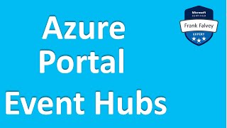 How to create a event hub on the Azure portal
