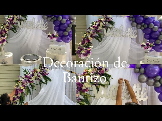 Decoración y centro de mesa/ para Bautizo 