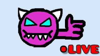 not ending this stream until i beat my first medium demon!! (yes i beat it in 8 minutes LOLL)
