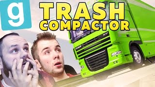 CIĘŻARÓWKA LECI! | Garry's mod (With: EKIPA) #474 - Trash Compactor [#7] #Bladii #Po Polsku #PL