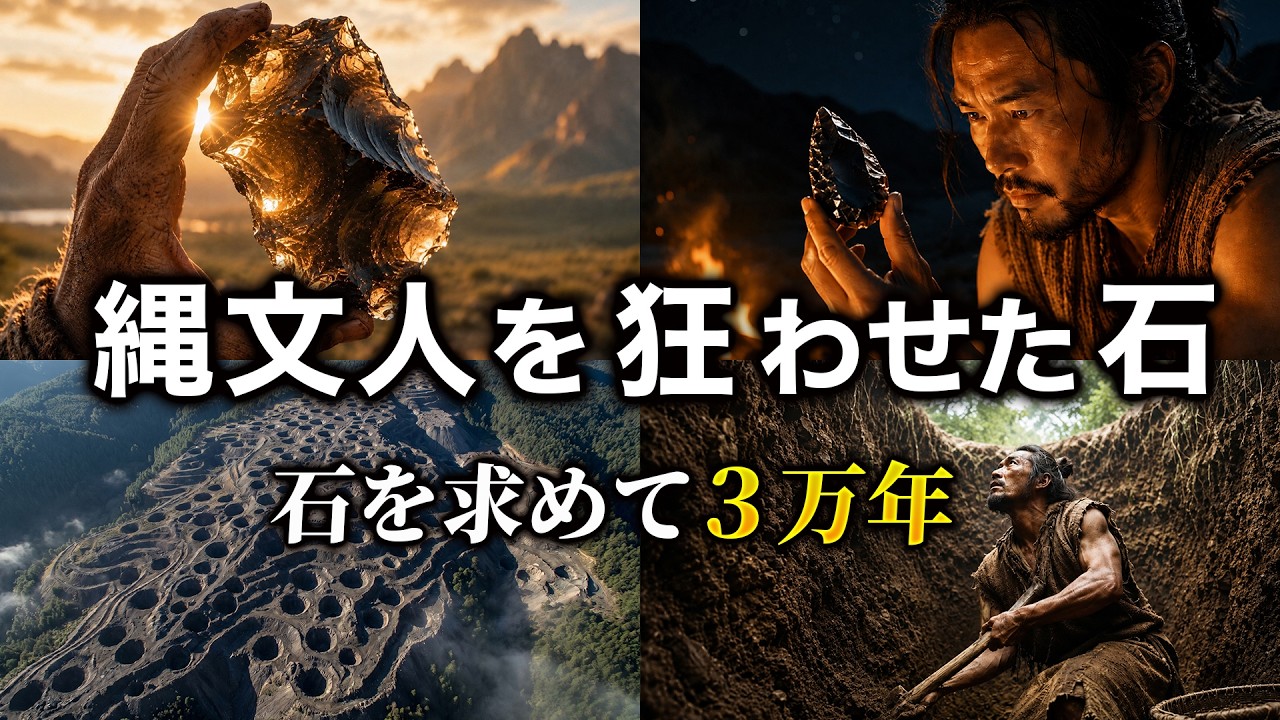 黒曜石採掘の1日ルーティン|縄文人を狂わせた石