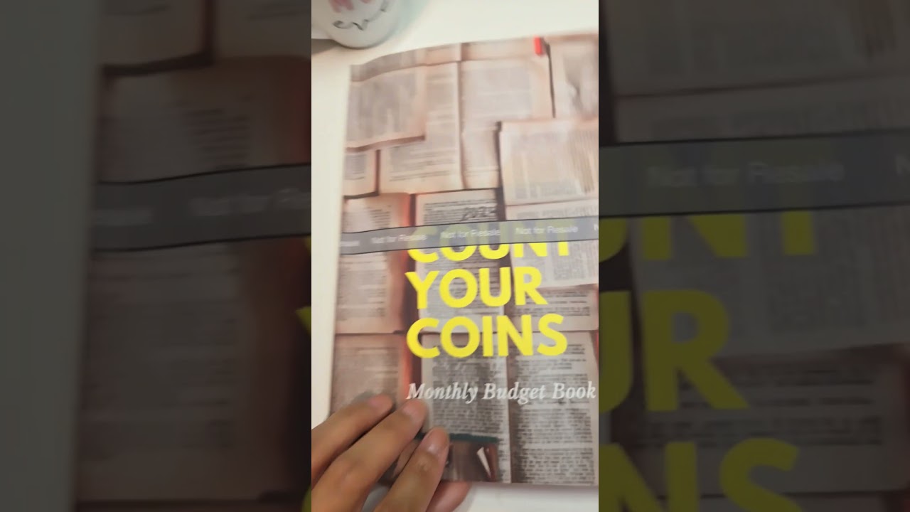 Sept count your coins monthly budget book 