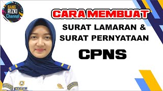 HOW TO WRITE AN APPLICATION LETTER & STATEMENT FOR CPNS | Experience with the Ministry of Transpo...