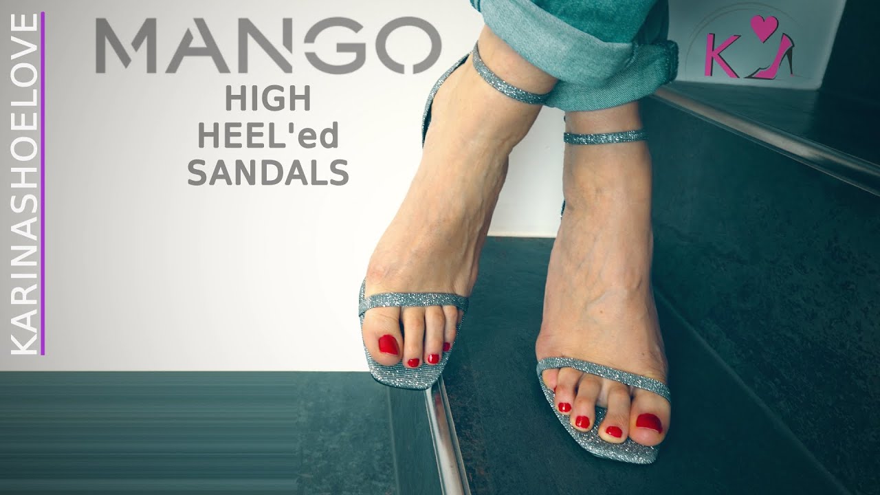 Wearing beautiful Heels and retro Jeans - the "ZALANDO MANGO heeled Sandalette" try-on Session 2023