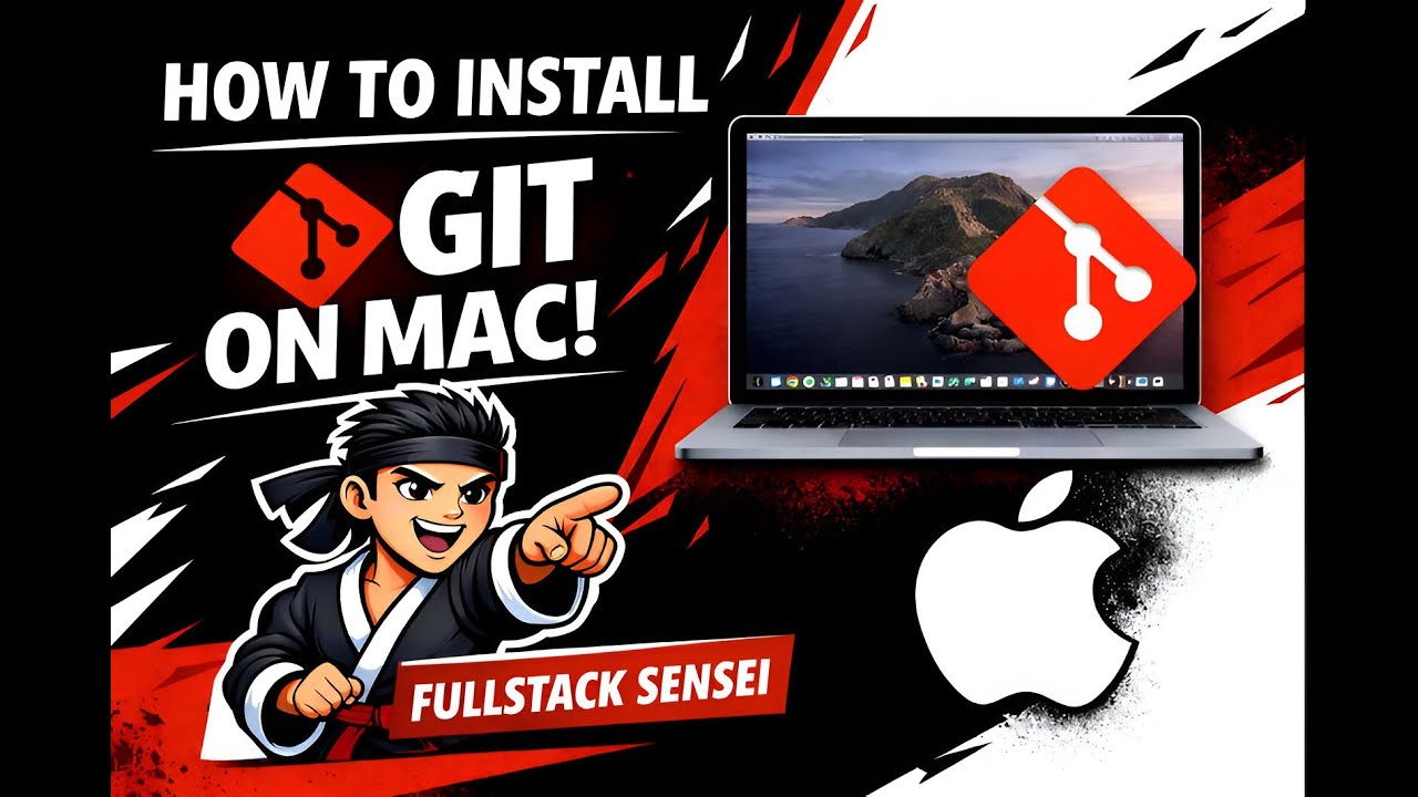 How to install GIT on macOS/Mac Mini/MacBook (Step by Step Guide) | Fullstack Sensei