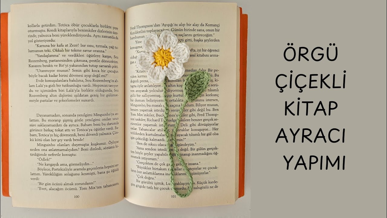 10 DAKİKADA YAP | ÖRGÜ KİTAP AYRACI YAPIMI