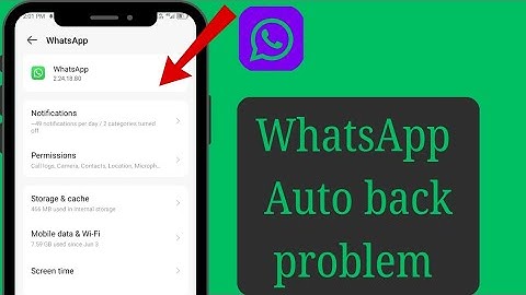 How to fix WhatsApp auto back problem | Auto back problem in WhatsApp in Android/iphone | 2024