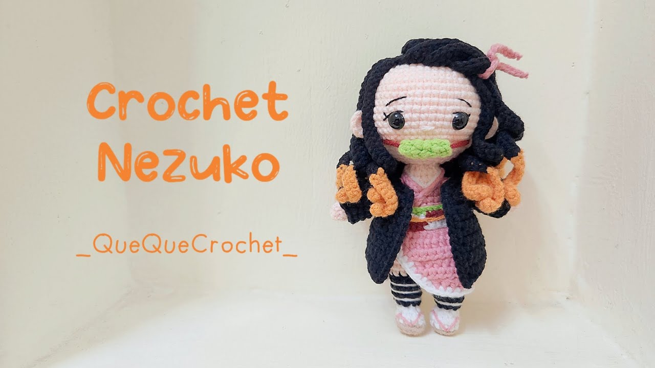 🍀Crochet Nezuko🍀| Móc Nezuko Kamado bằng len🍀| QueQueCrochet 🌻