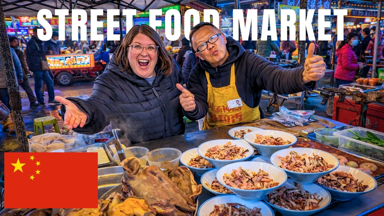 Exploring Street Food Night Market in China