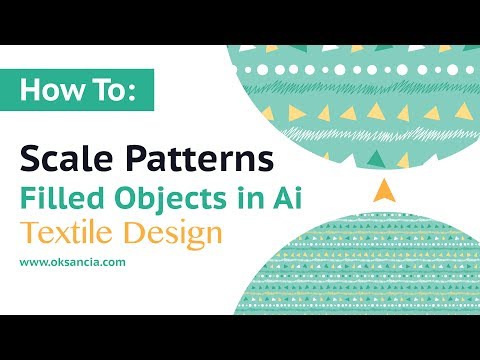 How to scale repeat patterns and pattern filled objects independently. Adobe Illustrator Tip