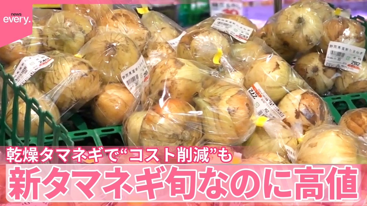 【タマネギ高騰】北海道で雨不足  新タマネギ旬でも高値  新たな選択肢｢乾燥タマネギ｣も