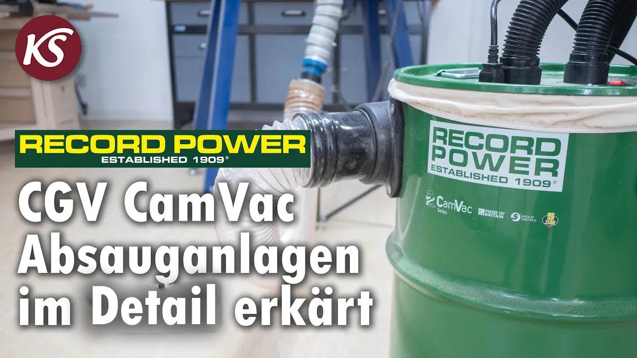 Record Power CGV Camvac Absauganlage Universelle, kraftvolle und