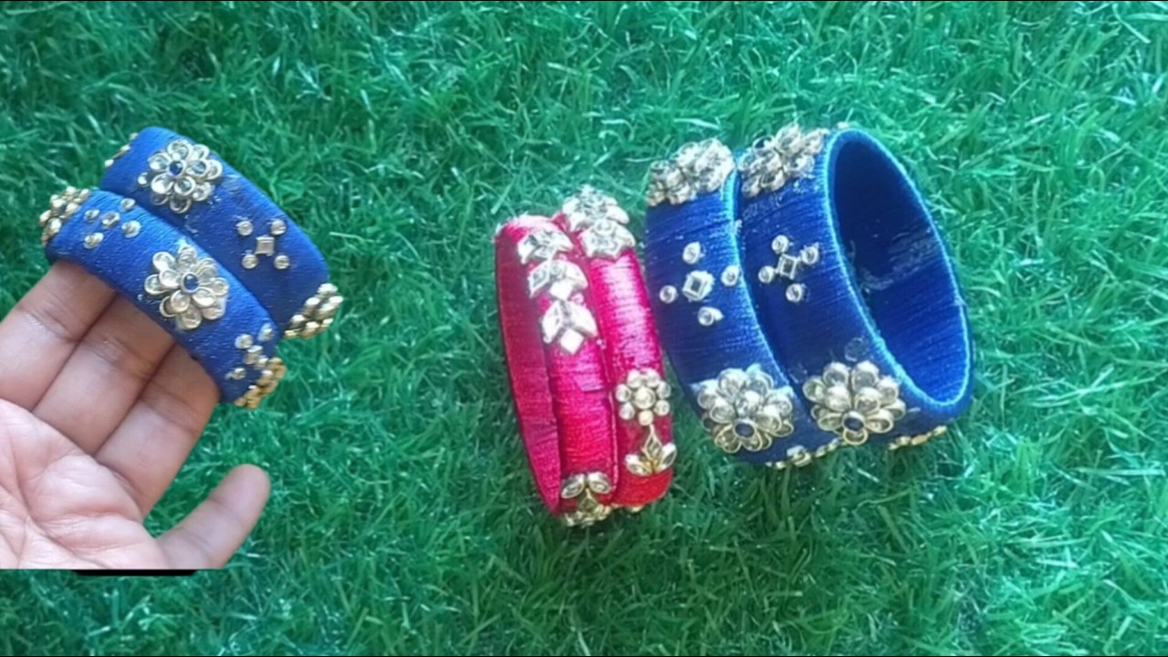 Thread Bangles Making Easy Thread Bangles Making at Home | Beautiful DIY Bangles - YouTube