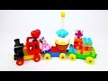 Building Duplo Number and Cupcake Train with Disney Mickey and Minnie Mouse