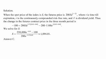 Exam MFE exercise for February 19, 2018