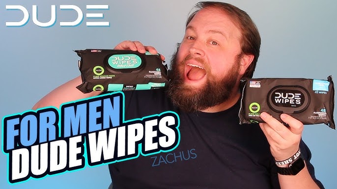 DUDE Wipes Men's Flushable Wipes for Bathroom Review 