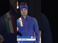 DAVID BOSA DA RECORD! 🔥 #ItaliaTeam #DavidBosa #SpeedSkating #SportGhiaccio