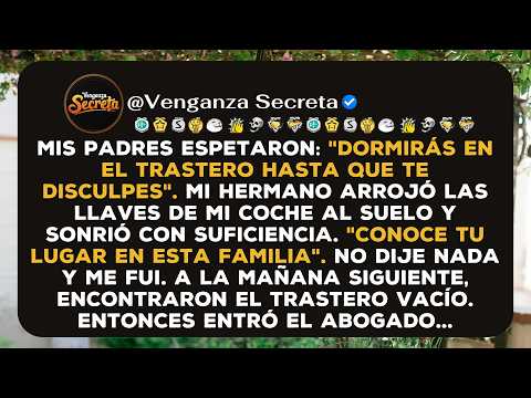 Mis padres me mandaron al trastero "hasta que te disculpes" — y entonces llegó su abogado.