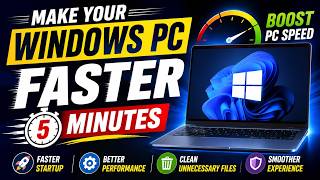 Make Your Windows PC Faster in 5 Minutes 🚀 (Easy Performance Boost)