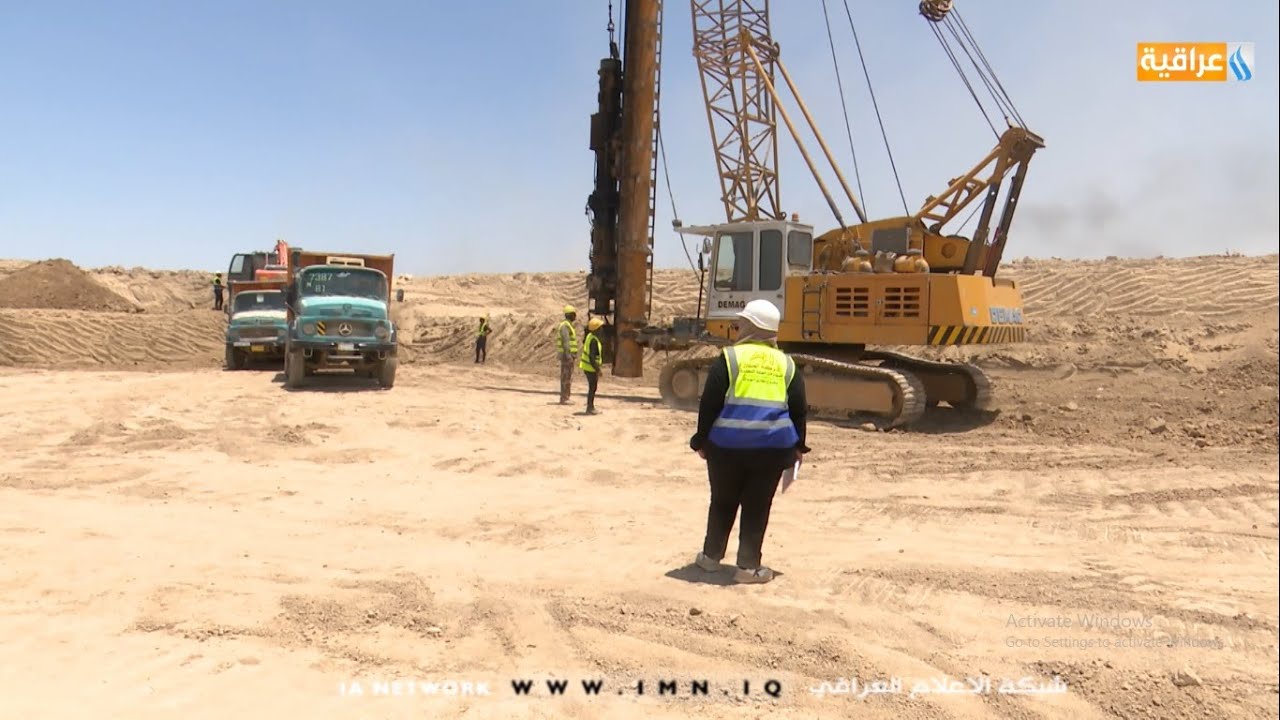 مشروع مجاري النهروان الاستراتيجي المراسل مناف الموسوي