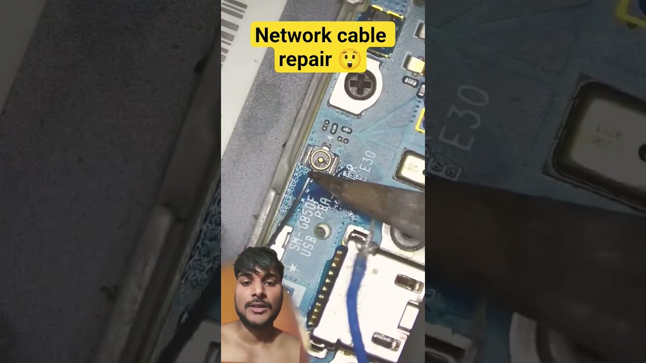 network cable repair 😲 