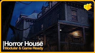 Horror House Modular Game Ready Environment Asset Pack. Vol.1