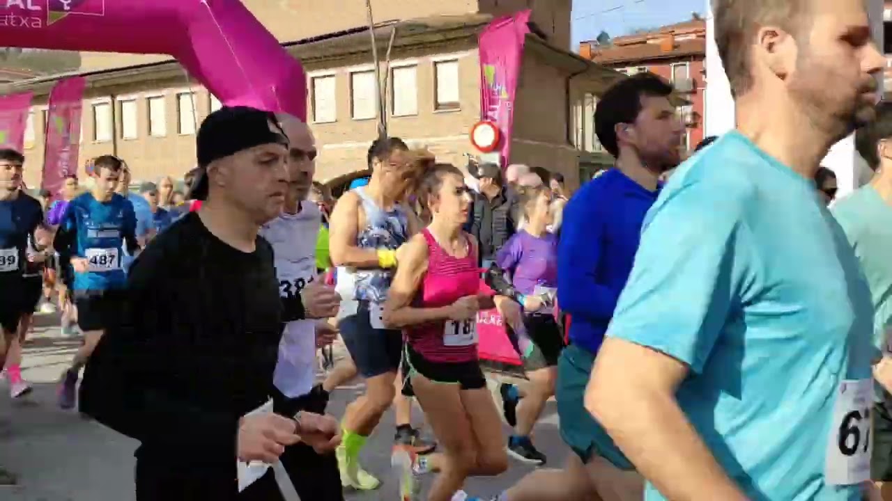 Urolako trena maratoi erdiaren irteera Zumarragan