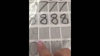 Number writing 6-10