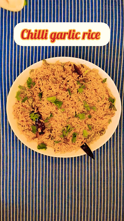 spicy & Quick chilli garlic rice 😋#trending #viralvideo