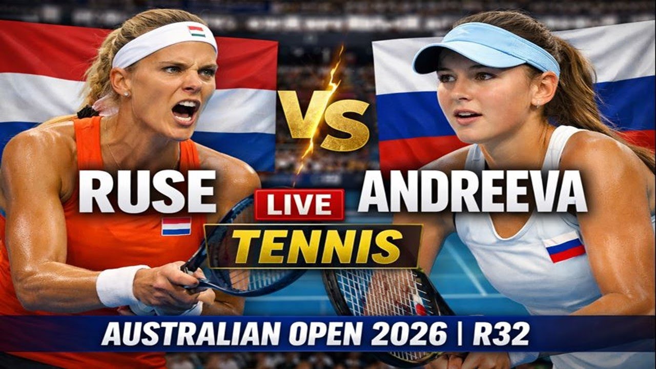 Ruse vs Andreeva 🔴 LIVE TENNIS Australian Open 2026 | R32