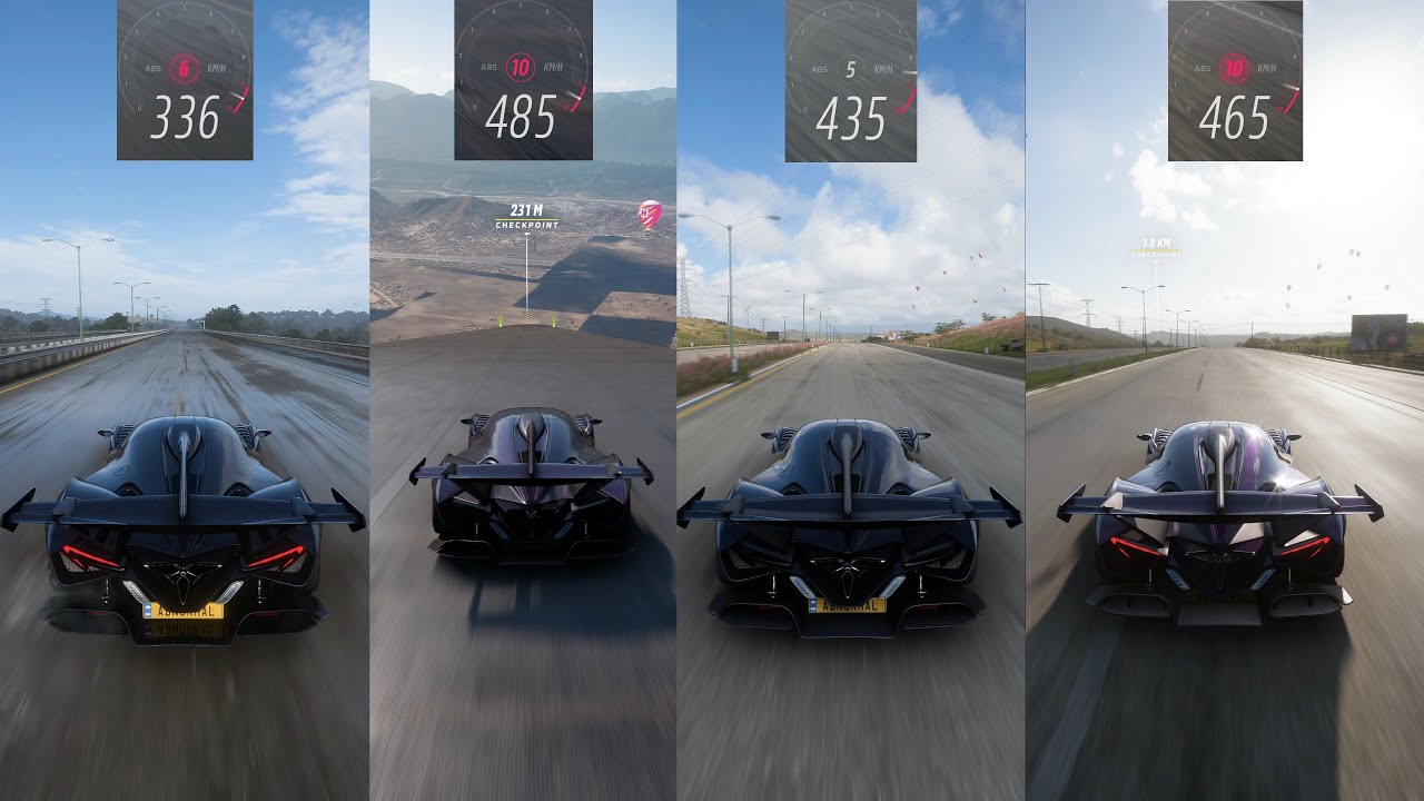 Apollo Intense Emozione 485 Km/H Top Speed Compilation - Stock VS Tuned Vs DownHill Vs HP Boost