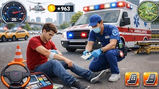 Ambulance Car Simulator Game - Fast Doctor With Medical Emergency Rescue 3D - Android Gameplay screenshot 1