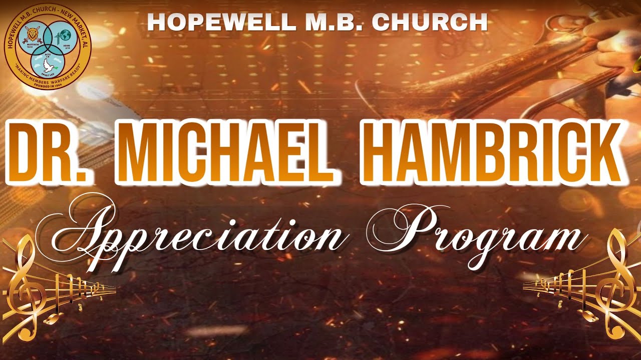 Appreciation Program for Dr. Michael Hambrick | 11/8/2025