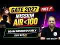 Beam Design : Doubly | RCC 03 | Civil Engineering | GATE 2027 | Mission AIR Under 100