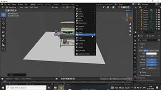 smoke cooking 3d model in blender screenshot 5