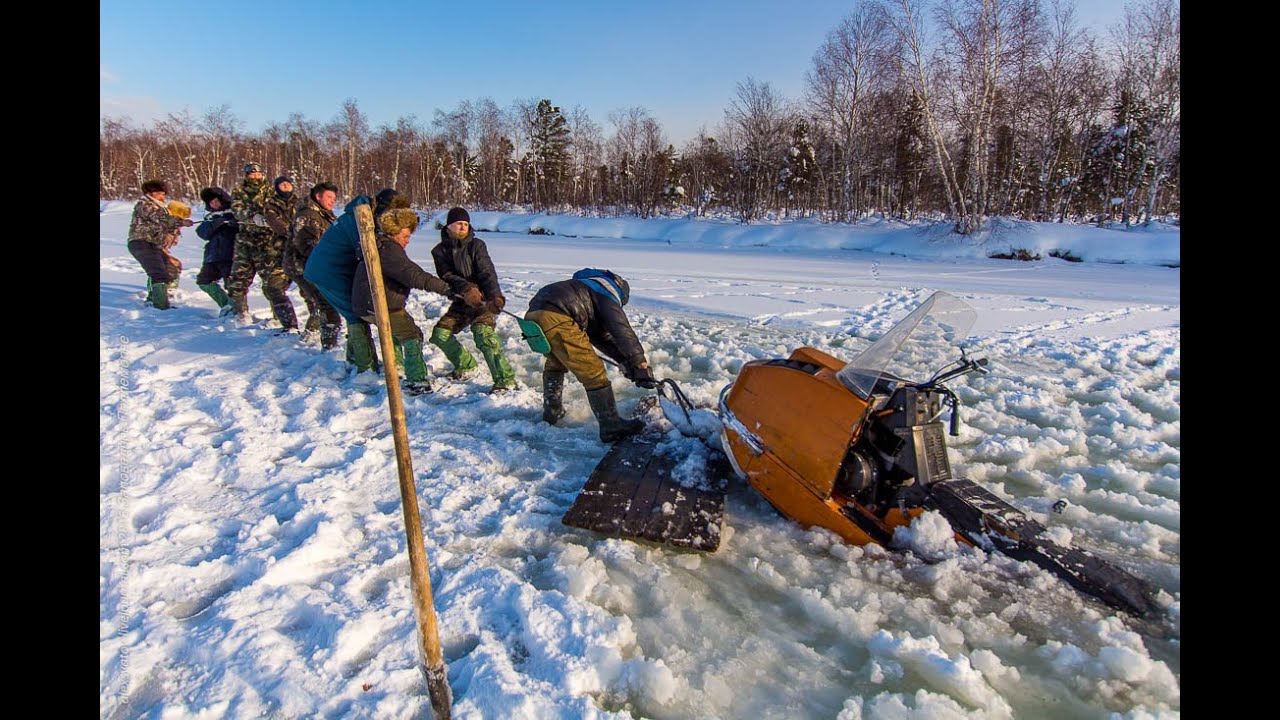 Как завести снегоход, если сломался стартер. - YouTube