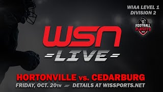 WIAA Level 1 (Div. 2) Playoff Football - Hortonville vs. Cedarburg