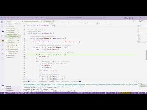 Data Structure & Algorithms -   Balanced Brackets