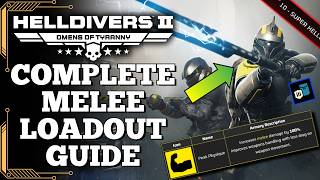 Helldivers 2 - MELEE Loadout - Gameplay, Guide, Tips & More! (Build)