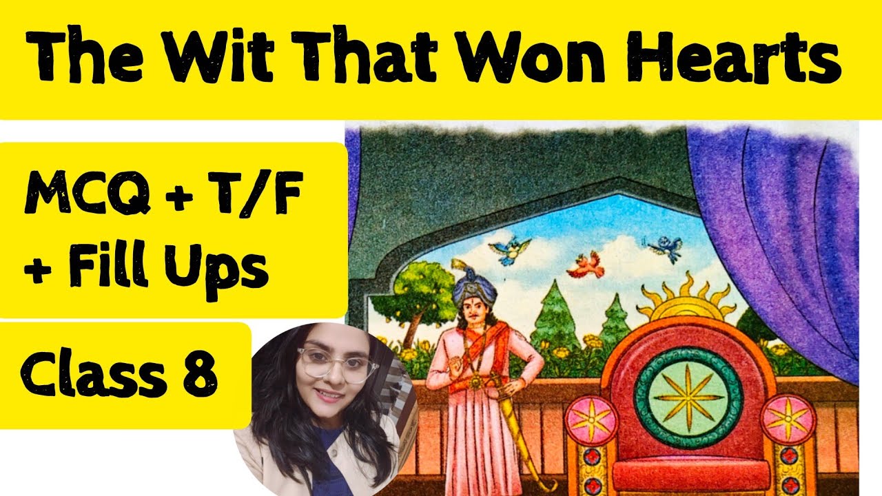 The Wit That Won Hearts | Class 8 English | MCQ + T/F + Fill Ups | Chapter 1 