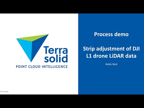 Strip adjustment of DJI L1 UAV LiDAR data