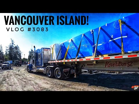 VANCOUVER ISLAND! | My Trucking Life | Vlog #3083