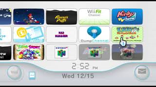 My Wii Menu  Sd Card Menu  Wii