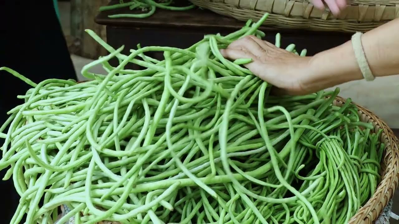 Cowpeas 又脆又綠的豇豆，把它裝進壇子裡醃泡，酸爽多汁，別有一番滋味！【余小鄉】