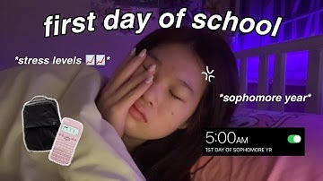 GRWM: first day of school (10th grade)📔 *realistic* 