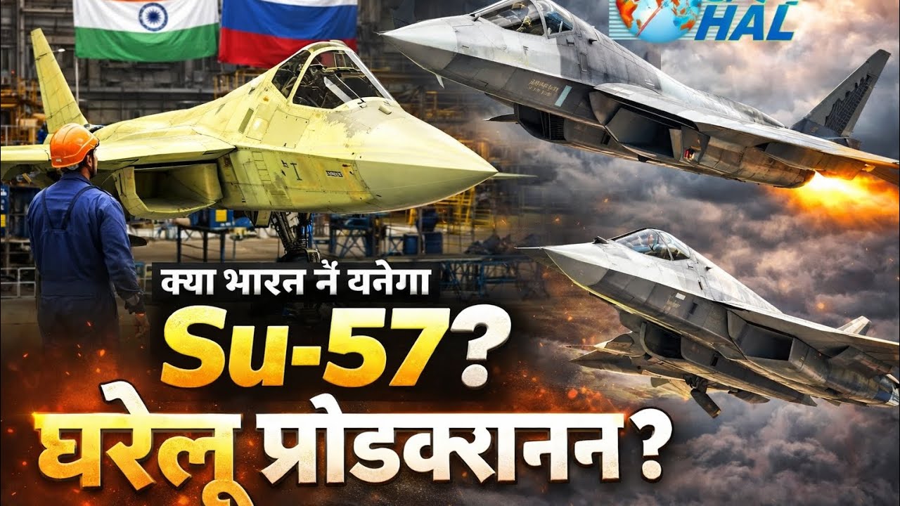 Su-57 Make in India? | HAL Su-57 Production Line | India 5th Gen Stealth Fighter | AMCA vs Su-57 🔥🇮🇳