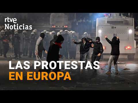 Protests demanding rights and social improvements spread across Europe | RTVE Noticias