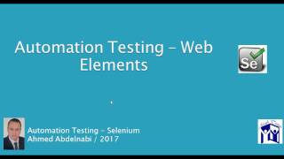 005 Selenium Web Elements Part1