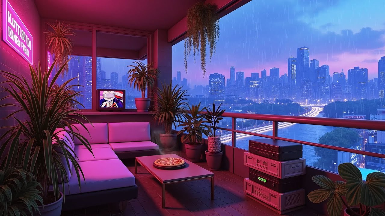 1990s Lofi City ☔ Chill Lofi Hip Hop Beats for Study & Relax | Lofi Rain Playlist